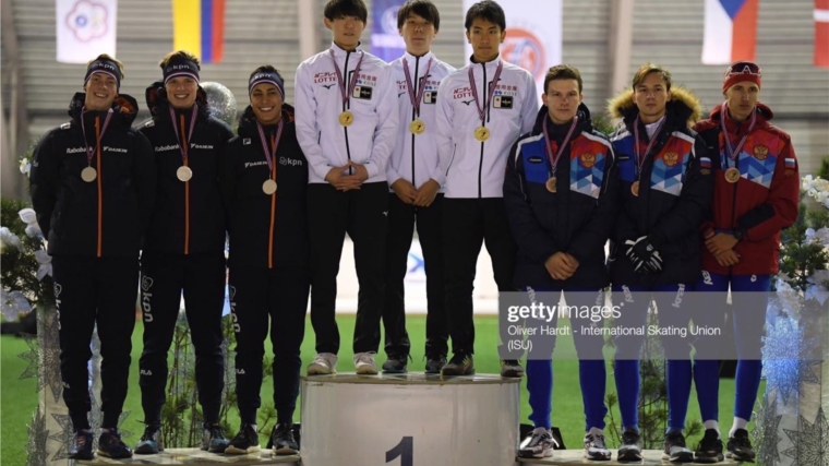 Тимур Карамов - бронзовый призер 1 этапа Кубка мира по конькобежному спорту среди юниоров